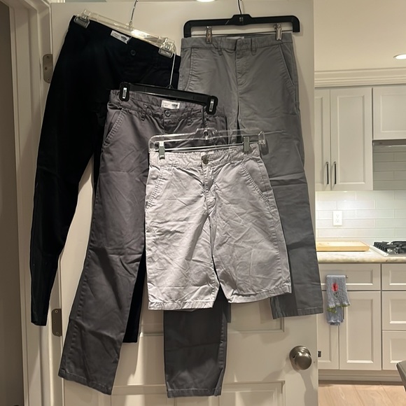 Boys flat-front chino pants & shorts bundle - Picture 1 of 11